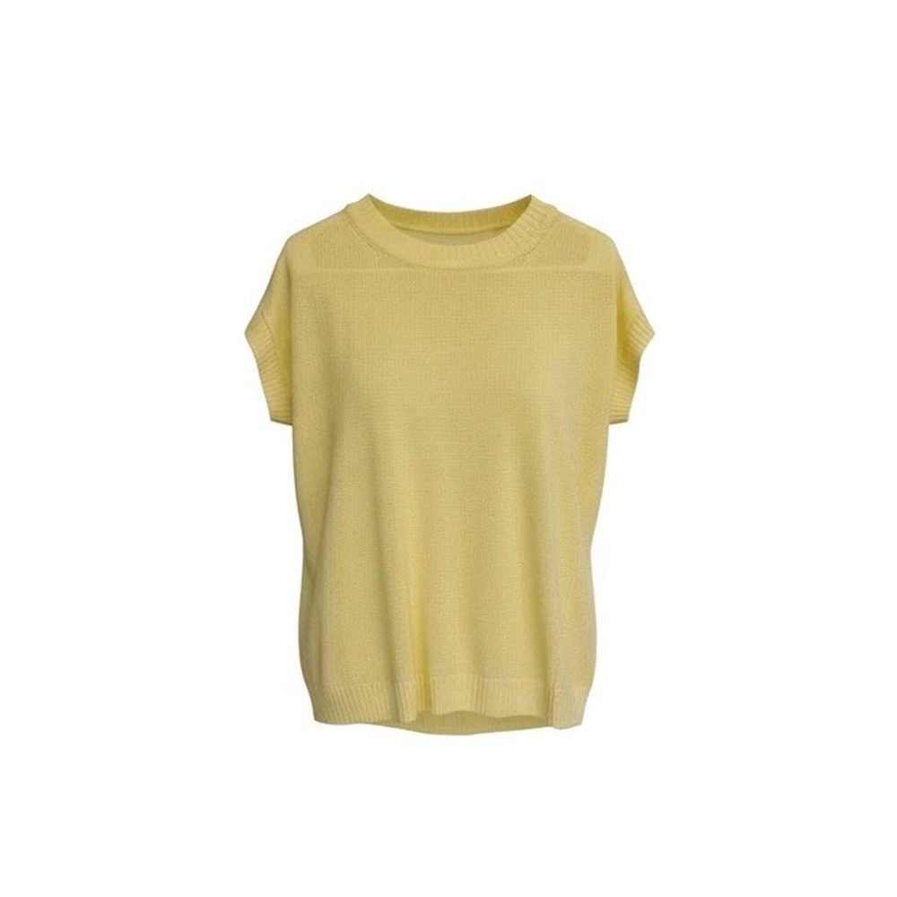 WE Women's Yellow Knit Sweater With Size Medium